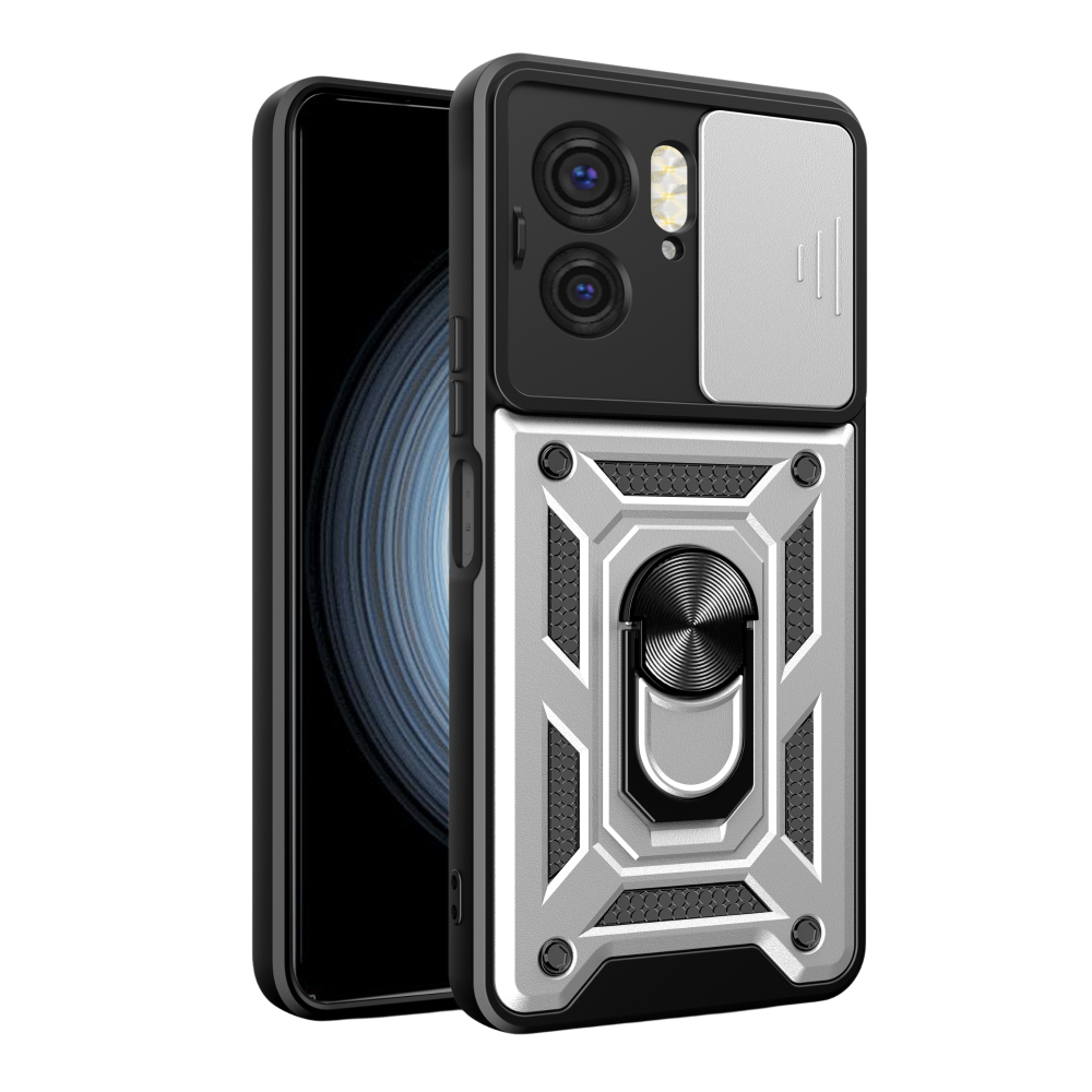 Накладка  Camshield Serge Ring для Motorola Edge 40 срібна-0